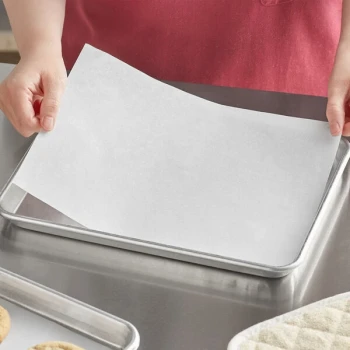 Baker's Lane 9" x 12" Quarter Size Quilon® Coated Parchment Paper Bun / Sheet Pan Liner Sheet - 100/Pack