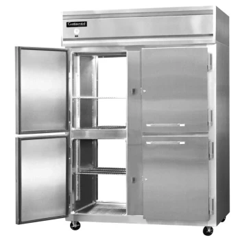 Continental Refrigerator 2FENSAPTHD 57" Half Door Extra Wide Pass-Through Freezer - 50 Cu. Ft.