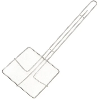American Metalcraft 7" Square Fine Mesh French Fry Skimmer SKS714