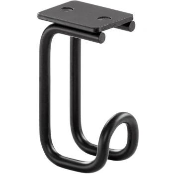 Safco 2254BL Black Accessory Hook   - 6/Pack