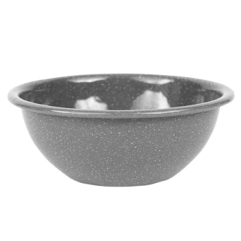 Crow Canyon Home K17GRY Stinson 20 oz. Gray Speckle Enamelware Bowl