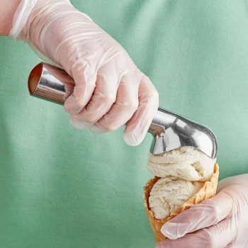 Choice #20 Aluminum Gold Ice Cream Scoop / Dipper - 2 oz.