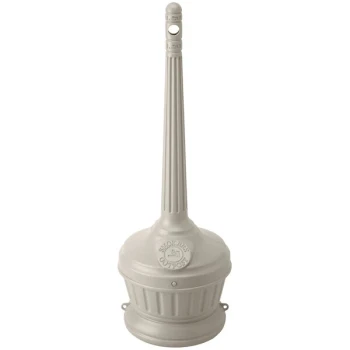 Commercial Zone 711402 Seated Smokers' Outpost Beige 5 Qt. Short Height Cigarette Receptacle