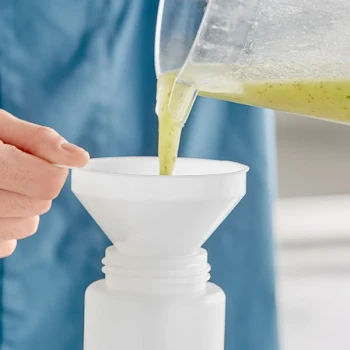 Choice 8 oz. 3 1/2" White Plastic Funnel