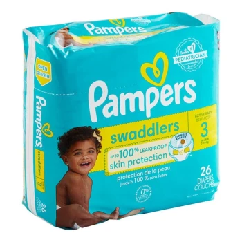 Pampers Swaddlers Size 3 Baby Diapers - 104/Case