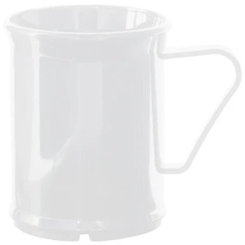 Cambro 96CW148 Camwear® 9.6 oz. White Customizable Polycarbonate Mug - 48/Case