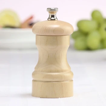 Chef Specialties 04352 Professional Series 4" Customizable Capstan Natural Maple Salt Mill