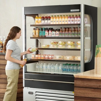 Beverage-Air VMHC-18-1-B VueMax 52" Black Air Curtain Merchandiser