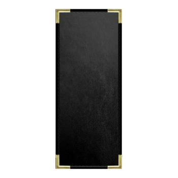 H. Risch, Inc. Oakmont 4 1/4" x 11" Black 1 View Menu Cover