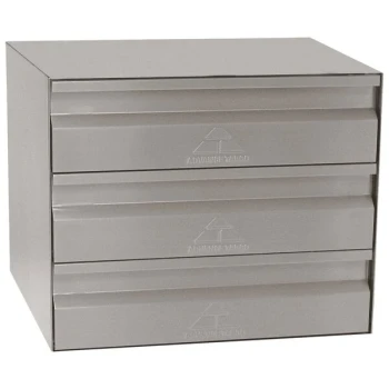 Advance Tabco TA-38 20" x 20" x 5" Stainless Steel 3-Tier Drawers