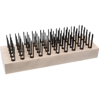 Texas Brush 133-1668 7 3/4" Flat Wire Bristle Texas Grill Brush