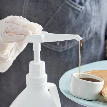 Carlisle 3831038P .5 oz. Condiment Pump Kit with 1 1/2" (38mm) Screw On Adapter Lid