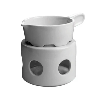 Hall China from Steelite International HL11430AWHA Ivory (American White) 4" China Butter Melter - 24/Case