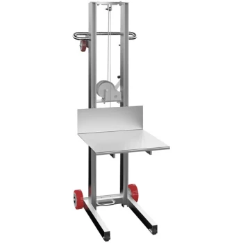 Vestil 400 lb. Aluminum Lift Winch with 20" x 20" Platform and 58" Lift Height ALLW-2020-FW