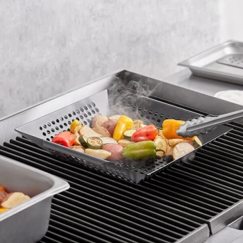 Mr. Bar-B-Q 12 inch x 12 inch Non-Stick Perforated Grill Basket