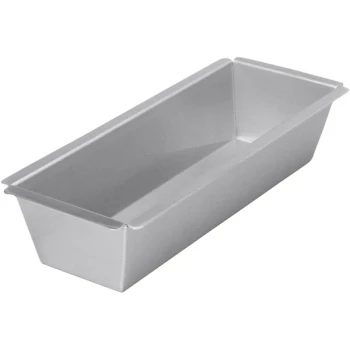 LloydPans 7 3/8 inch x 3 3/4 inch x 2 inch Aluminum Bread Loaf Pan with Silver-Kote Finish PLM-5-SK