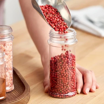 8.4 oz. Round Plastic Spice Jar - 285/Case