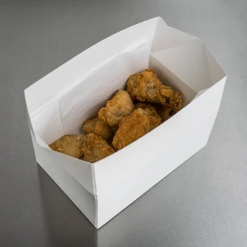 Southern Champion 7" x 4 1/2" x 2 3/4" White Take Out Lunch / Snack / Chicken Box - 500/Case