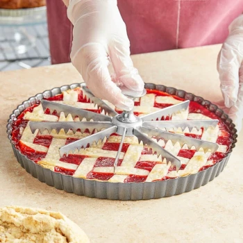 Choice 9" Aluminum 10-Cut Pie and Cake Marker