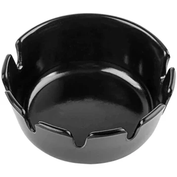 TableCraft 4" Black Deepwell Ashtray - 12/Pack