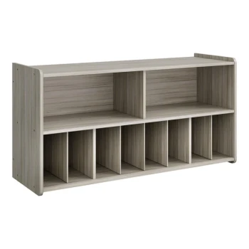 Tot Mate TM2336R.S3322 Shadow Elm Laminate Diaper Wall Storage - 46" x 15" x 23 1/2"; Unassembled