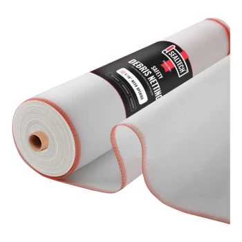 SEALTECH 10' x 150' White Heavy-Duty 1/16" Mesh Safety Debris Netting Roll ST-504-10X150