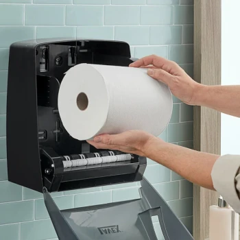 Scott® Universal 8" White 100% Recycled Hard Roll Paper Towel Roll, 800' / Roll - 6/Case