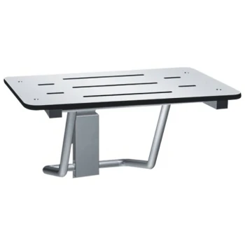 American Specialties, Inc. 10-8203-33 33" White Phenolic Compact Folding Shower Seat