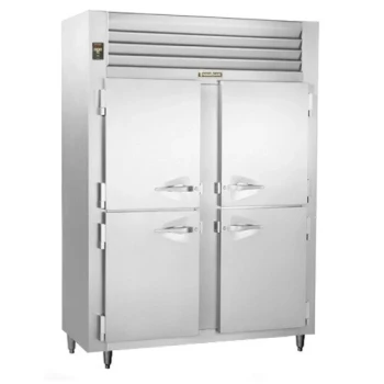 Traulsen RLT226WUT-HHS Stainless Steel 40.8 Cu. Ft. Shallow Two-Section Solid Half Door Reach-In Freezer - Specification Line