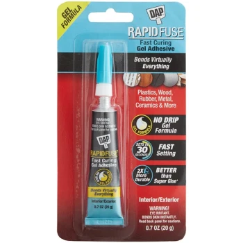 DAP RapidFuse .7 oz. Clear Fast Curing All Purpose Gel Adhesive 70798 00178