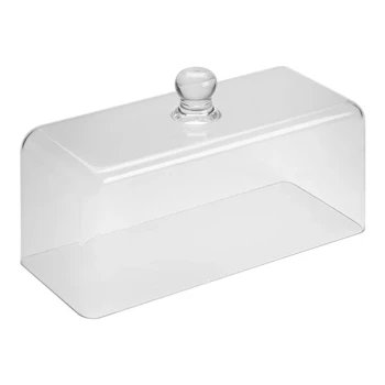 American Metalcraft Lift 13 1/2" x 5 7/8" x 8" Clear Polycarbonate Dome Cover / Cloche LFTD135
