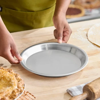 American Metalcraft 1187 9 inch x 3/4 inch 18 Gauge Aluminum Pie Pan
