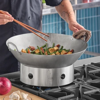 Emperor's Select 18" Carbon Steel Cantonese Wok