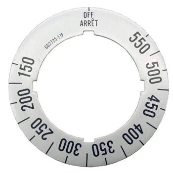 AllPoints 221396 Knob/Dial Insert; Off, 150-550