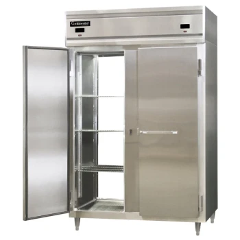 Continental Refrigerator D2RFNSAPT 52" Solid Door Dual Temperature Pass-Through Refrigerator/Freezer