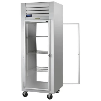 Traulsen G16014P Solid Front, Glass Back Door 1 Section Pass-Through Refrigerator - Left / Left Hinged Doors