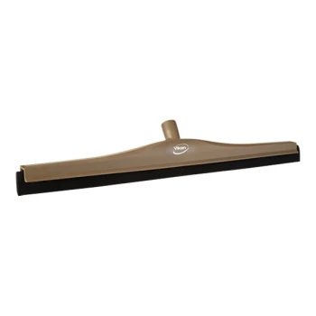 Vikan 775466 23 5/8" Brown Double Foam Rubber Floor Squeegee with Plastic Frame