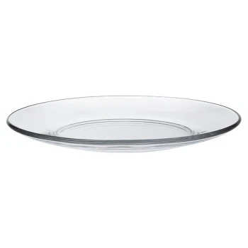 Duralex Lys 9 1/4" Clear Glass Dinner Plate - 24/Case