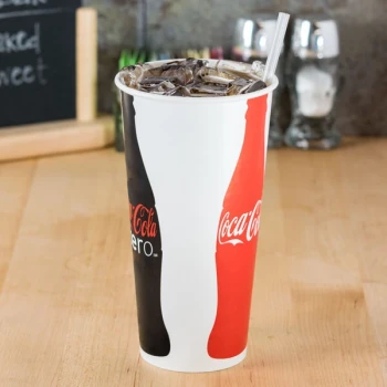 Solo RNP21C-K1038 Coke® 21 oz. Poly Paper Cold Cup - 1,000/Case
