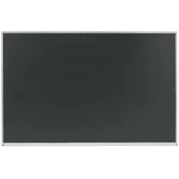 Aarco DS2436S 24" x 36" Slate Gray Satin Anodized Aluminum Frame Porcelain Chalkboard