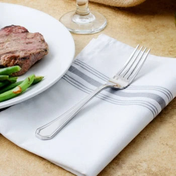 Walco Prim from Steelite International WL9705 7 5/8" 18/10 Stainless Steel Extra Heavy Weight Dinner Fork - 24/Case