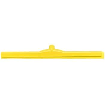 Carlisle Sparta 4156804 24" Yellow Double Foam Rubber Floor Squeegee with Plastic Frame
