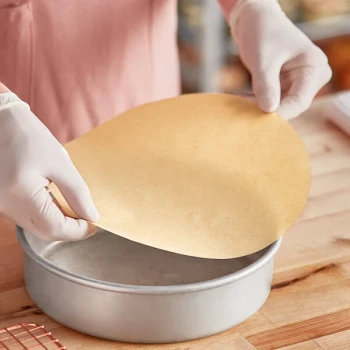 Baker's Lane 10" Round Unbleached Quilon® Coated Parchment Pan Liner - 1,000/Case