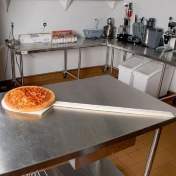 American Metalcraft 12" x 13" Wooden Pizza Peel with 29" Handle 4212