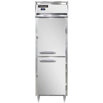 Continental D1RNPTHD 26" Solid Half Door Pass-Through Refrigerator