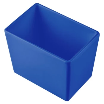 TableCraft CW5022CBL Simple Solutions 1/9 Size Cobalt Blue Cast Aluminum Deep Straight Sided Bowl - 5" Deep