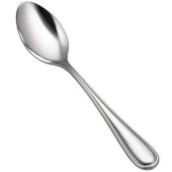 Bon Chef S4603 Ravello 7 1/4" 18/10 Stainless Steel Extra Heavy Weight Oval Soup / Dessert Spoon - 12/Case