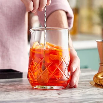 Acopa 25 oz. Bold Diamond Cut Cocktail Stirring / Mixing Glass