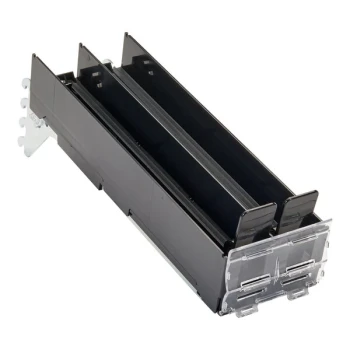 Retail Space Solutions SpaceGrid DoubleSpace 8" x 16" x 4" Standard Pusher System 260516DS - 6/Case