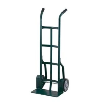 Harper 900 lb. Dual Handle Steel Hand Truck with Fenders and 10" x 3 1/2" Pneumatic Wheels 25T19